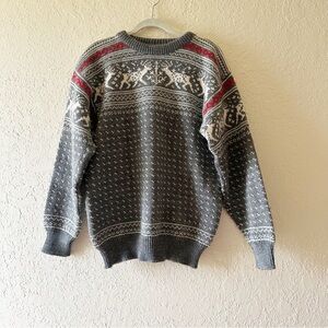 Dale of Norway pure wool pullover Nordic reindeer 90’s knit sweater